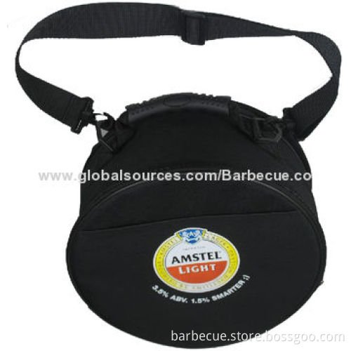 Cooler bag for promotions, made of 600D Oxford, round shape